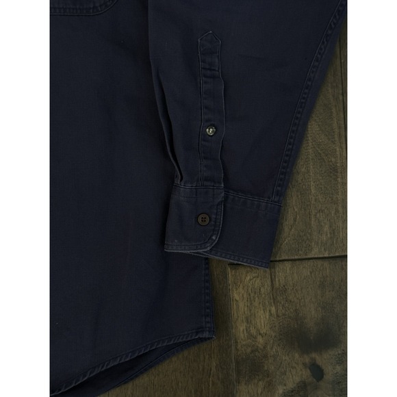 Vintage Chaps Ralph Lauren Mens Size Large Button Down Purple Shirt Crown Logo - Picture 4 of 6